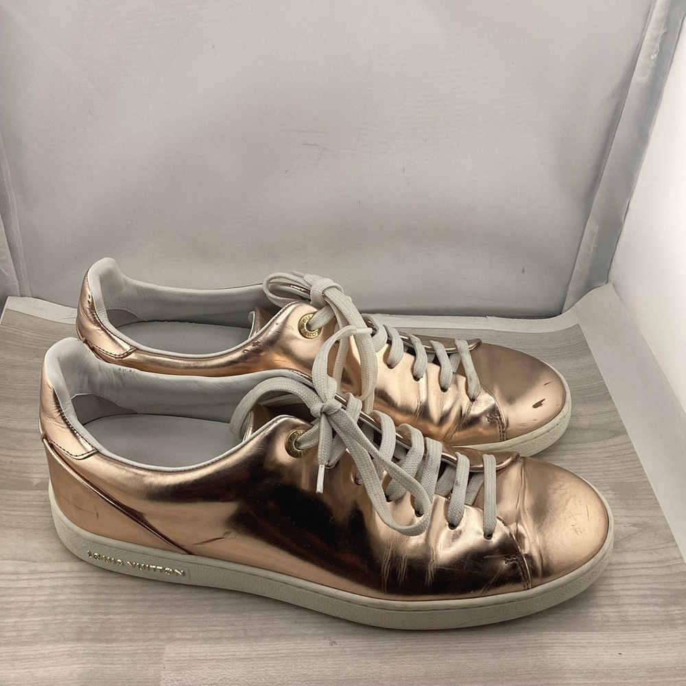 Louis Vuitton Metallic Rose Sneakers - Picture 2 of 5